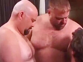 Chubs Threesome Gay Orgy Video