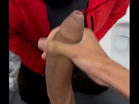 Sucking a hot brasilian twink with huge tool at shopping toilet #zenkiamateur1