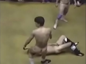 Crazy japanese wrestling match leads to wrestlers and referees getting naked